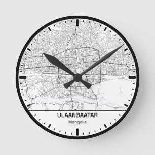 Ulaanbaatar Klok Stad Lijn Kunst