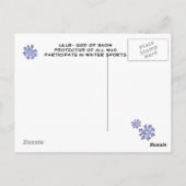 Ullr dieu de la neige carte postale (Dos)