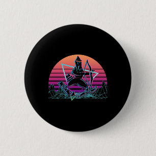 Ullr God Van Boogjagen En Skiën Vaporwave Esthetie Ronde Button 5,7 Cm