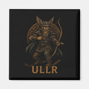 Ullr Noorse God Van Boogschieten En Skiën Magneet