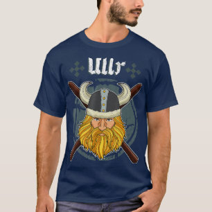 Ullr Ski Mannen Winter Skiing Viking T-shirt