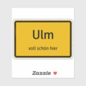 Ulm Aufkleber Sticker Autoaufkleber (Vel)