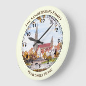 Ulm Cathederal in Duitsland schilderen Grote Klok (Hoek)