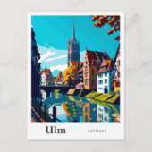 Ulm Duitsland Reizen  Illustratie Briefkaart (Voorkant)