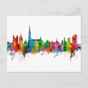 Ulm Germany Skyline Briefkaart