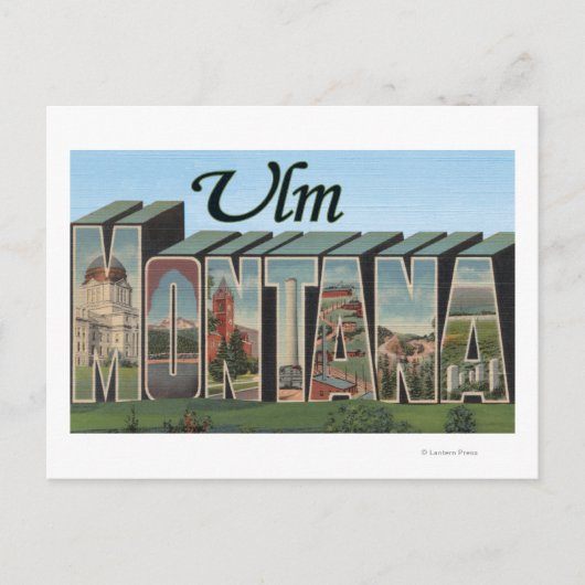Ulm, MontanaLarge Letter ScenesUlm, MT Briefkaart (Voorkant)