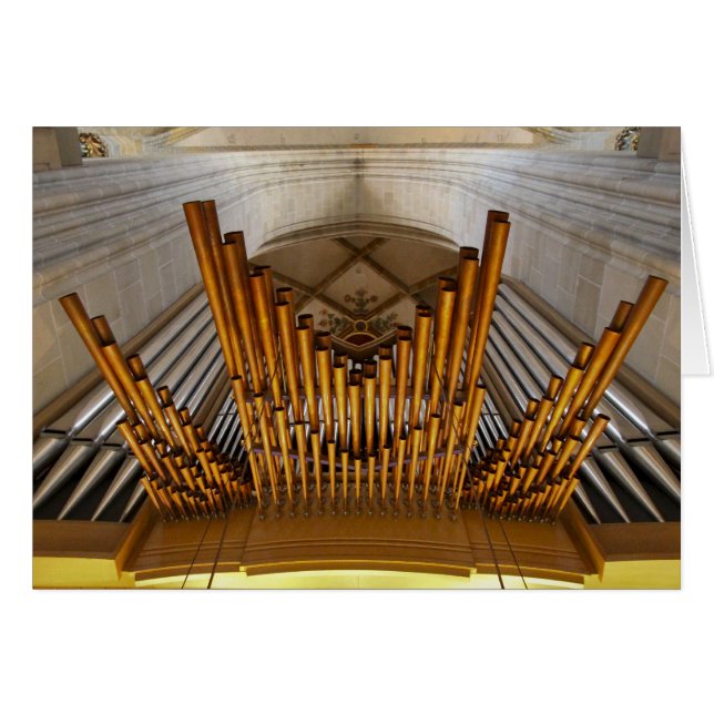 Ulm Munster Organkaart (Voorkant Horizontaal)