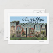 Ulm Pishkun State Park, Montana Briefkaart (Voorkant / Achterkant)