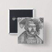 Ulrich van Wurttemberg Vierkante Button 5,1 Cm (Voorkant /achterkant)