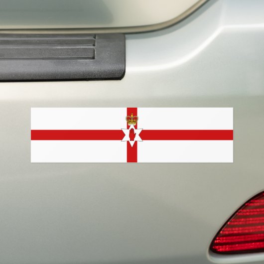 Ulster Banner Noord-Ierland vlag Bumpersticker (Op auto)