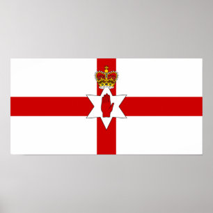 Ulster Banner Noord-Ierland vlag Poster