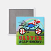 Ulster Motorcycle Road Racing Magneet (Voorkant / Achterkant)