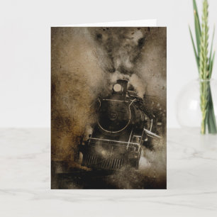 Ulterior Locomotives Train Lover Verjaardag Kaart