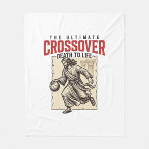 Ultieme Crossover Christelijk Basketbal Vintage Fleece Deken