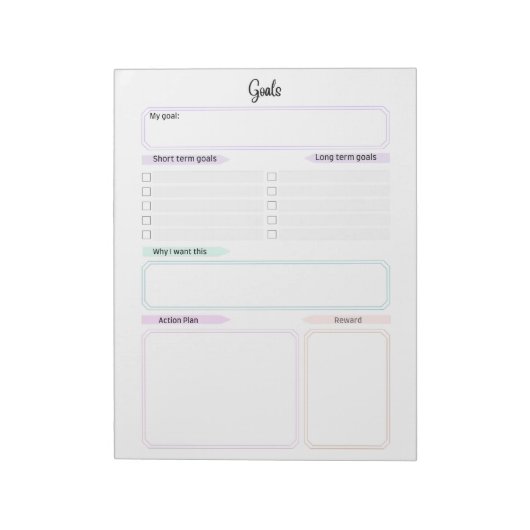 Ultieme doelen Tracker Sjabloon Notitieblok (Gedraaid)