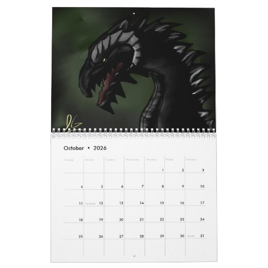 Ultieme dragon Art Agenda Kalender (Okt 2026)