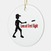 Ultieme Frisbee Love op First Flight Keramisch Ornament (Links)