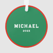 Ultieme Frisbee vakantiegiften Ornament (achterkant)