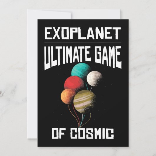 Ultieme game van kosmische exoplanet Planet Astron Kaart (Voorkant)