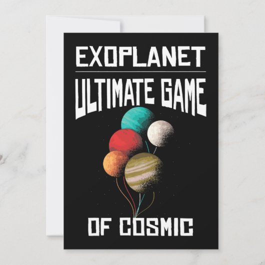 Ultieme game van kosmische exoplanet Planet Astron Kaart (Achterkant)