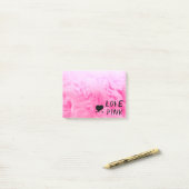 Ultieme hot-roze Fuzzy Faux Fur Post-it® Notes (Op bureau)