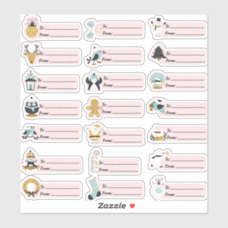 ULTIEME KERSTCADEAU TAGS VARIËTEIT PACK 21PC SET STICKER