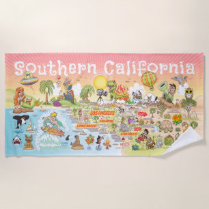 Ultieme SoCal Sunset Beach handdoek