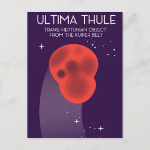 Ultima Thule Keiper Belt ruimtekunst Briefkaart