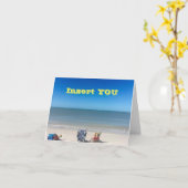 ULTIMAAT ****BEACH BIEDDAGSKAART *** KAART (Gele Bloem)