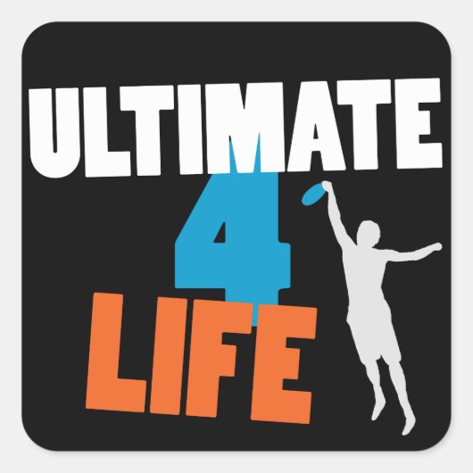 Ultimate 4 Life (dark) Sticker (Voorkant)