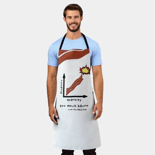 Ultimate Bacon Humor - Hilarische chef-kok Bacon P Schort (Gedragen)