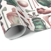 Ultimate Birthday Golf Party Cadeaupapier (Rol Hoek)