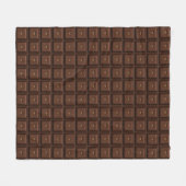 Ultimate Chocolate Lovers Chocolate Block Fleece Deken (Voorkant (Horizontaal))