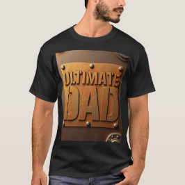Ultimate Dad Metallic Plate Dad Gift T-shirt
