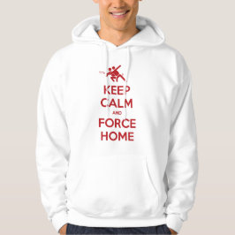 Ultimate Frisbee Apparel-Keep Calm and Force Home Hoodie