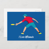 Ultimate Frisbee Briefkaart (Voorkant / Achterkant)