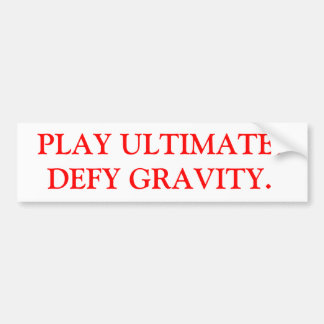 Ultimate Frisbee Bumpersticker