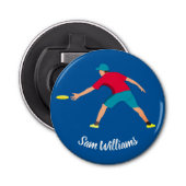 Ultimate Frisbee Button Flesopener (Voorkant)