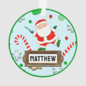 Ultimate Frisbee Christmas Collectible Ornament (achterkant)