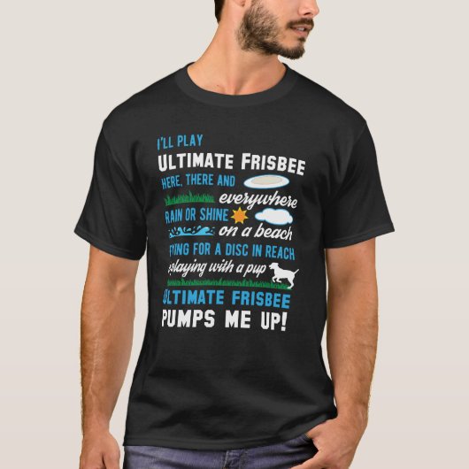 Ultimate Frisbee Disk Golf Lover T-shirt (Voorkant)