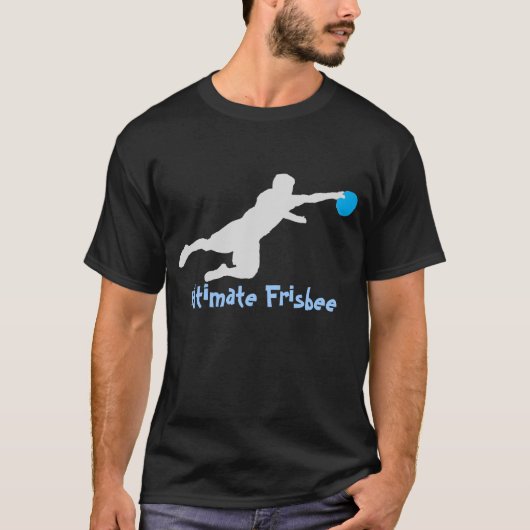 Ultimate Frisbee (duik) (donker) T-Shirt (Voorkant)