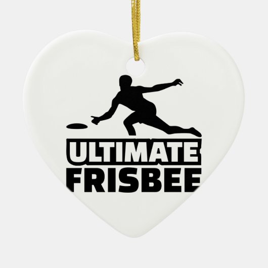 Ultimate Frisbee Keramisch Ornament (Voorkant)