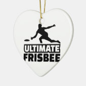 Ultimate Frisbee Keramisch Ornament (Links)