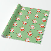 Ultimate Frisbee Kerst Inpakpapier (Uitgerold)