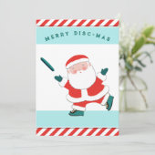 Ultimate Frisbee Kerst Kaarten (Staand voorkant)