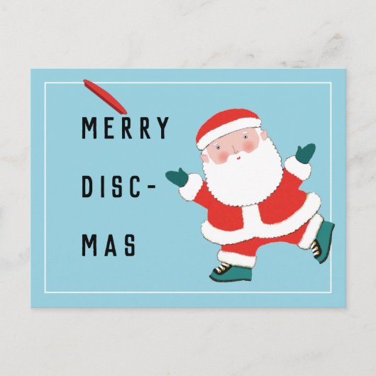 Ultimate Frisbee Kerst Kaarten (Voorkant)