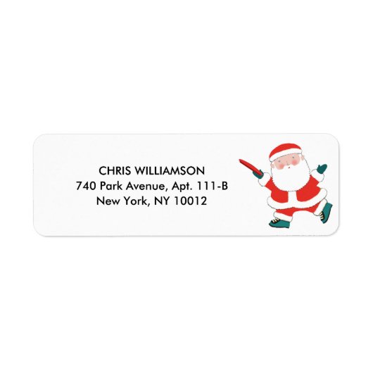 Ultimate Frisbee Kerstmis Etiket (Voorkant)