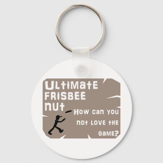 Ultimate Frisbee Nut Sleutelhanger (Voorkant)
