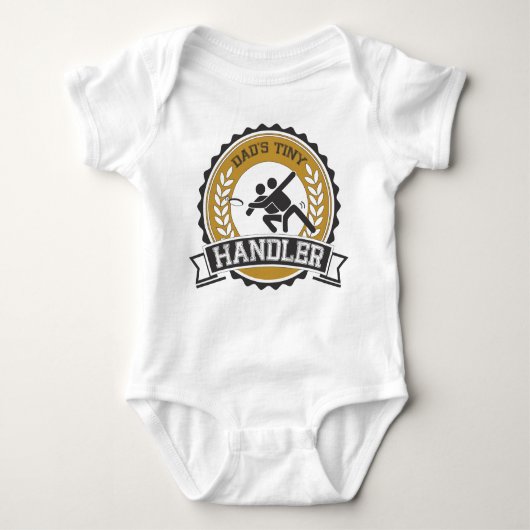 Ultimate Frisbee - Papa's kleine handler Romper (Voorkant)