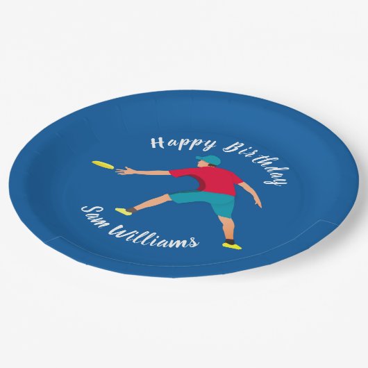 Ultimate Frisbee Papieren Bordje (Gekanteld)